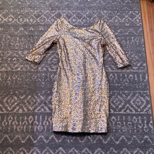 Lightly worn gold shimmer dress